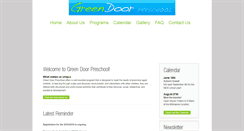 Desktop Screenshot of greendoorschool.ca