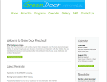 Tablet Screenshot of greendoorschool.ca